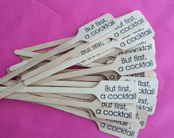 Cocktail Drink Stirrer / Birthday Party/ Perfect for Weddings/ 200 / Cocktail Stir Stick / Drink Stir Stick /
