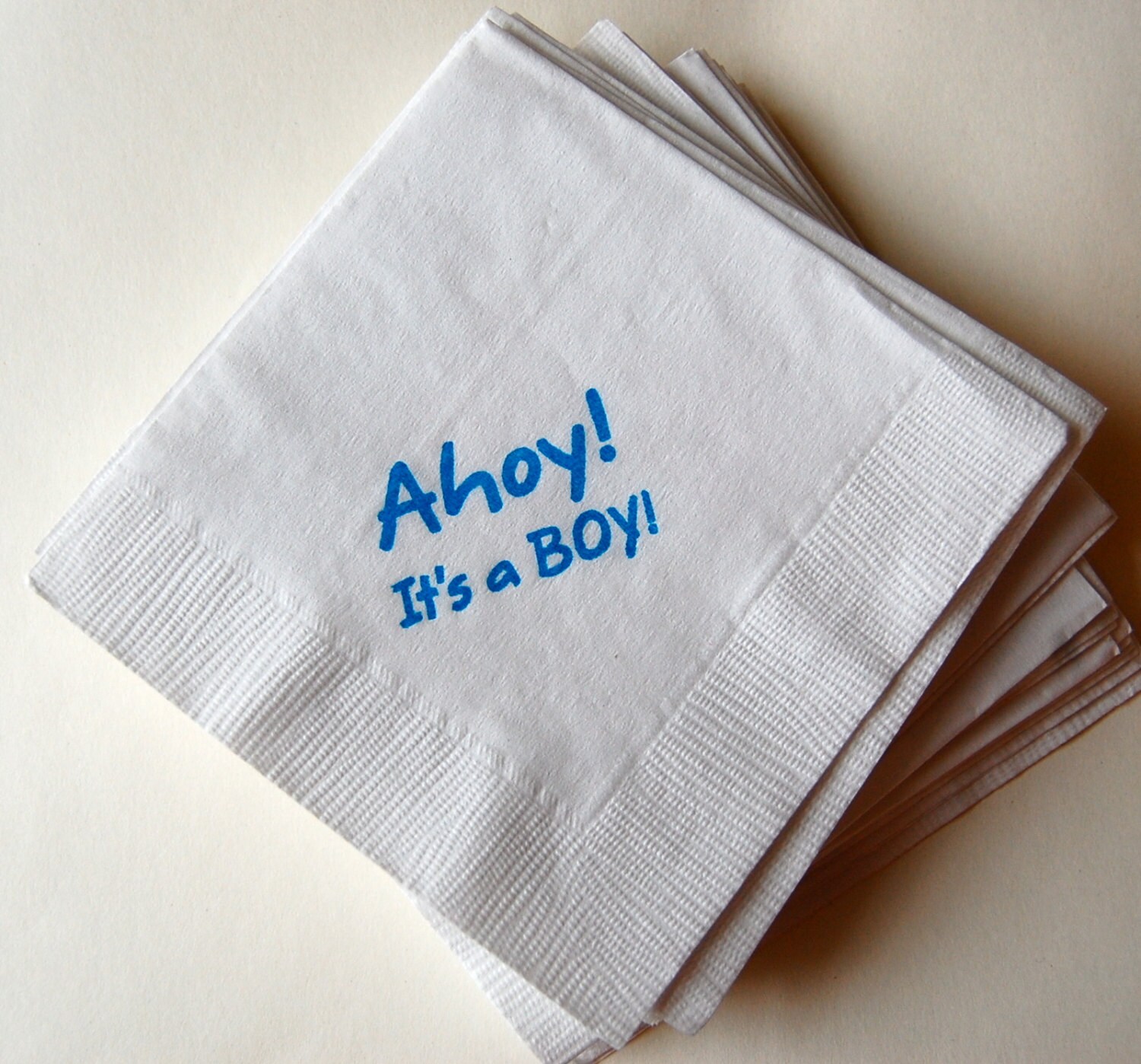 Ahoy Its a BOY beverage napkins Baby Shower Set of 50