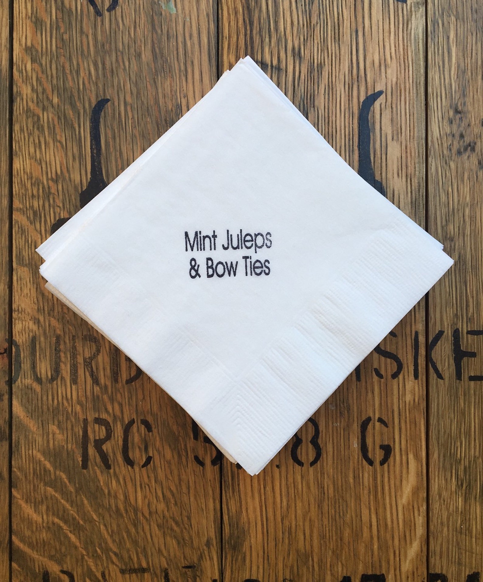 Kentucky Derby / Beverage Napkins / Bourbon Breath / Set of 50 Etsy