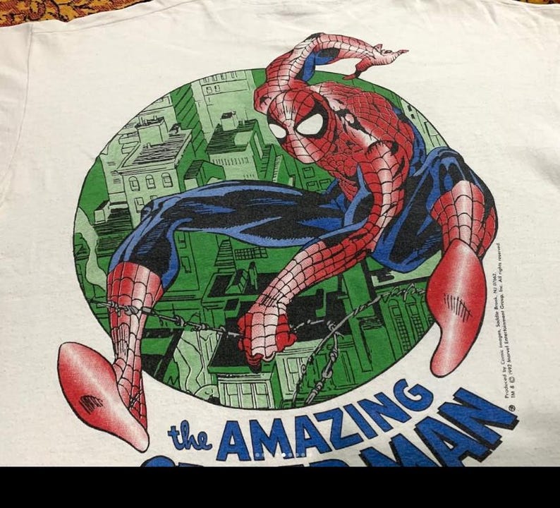 Vintage Amazing Spider-Man Comfort Colors Shirt, Retro Marvel Comics Cover Tee, MCU Fan Gift, Spiderman Graphic Shirt, Marvel Trip Tee image 2