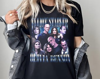 Comfort Colors Elliot Stabler And Olivia Benson Shirt, Elliot And Olivia Shirt, Comfort Elliot And Olivia Shirt,Law And Order SVU Tshirt