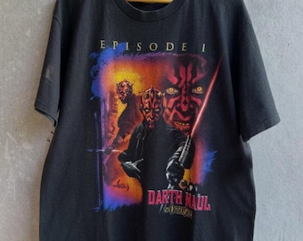 Vintage Darth Maul Star Wars Shirt, Maul Shadow Lord Shirt, Star Wars Clone Wars Shirt, Disneyworld Phantom Menace Shirt Disney Dad tee