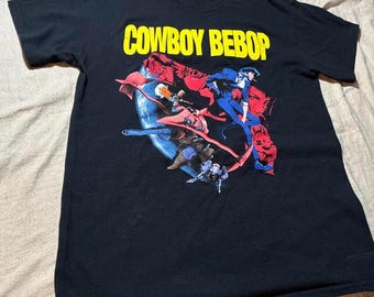 Cowboy Bebop Anime T-Shirt, Space Bounty Hunter 90s Tee, Cowboy Bebop TV Series Shirt, Comfort Colors Vintage Anime Tee