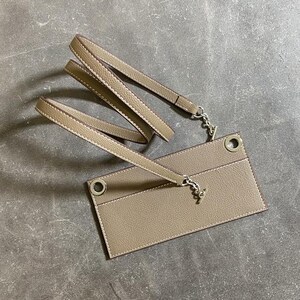 エプソムレザー クロスボディバッグストラップ（ウォレットインサート付き）