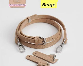 Leather Wrapped Crossbody Bag Strap for MINI Longchamp, Adjustable Purse Handbag Shoulder Handle