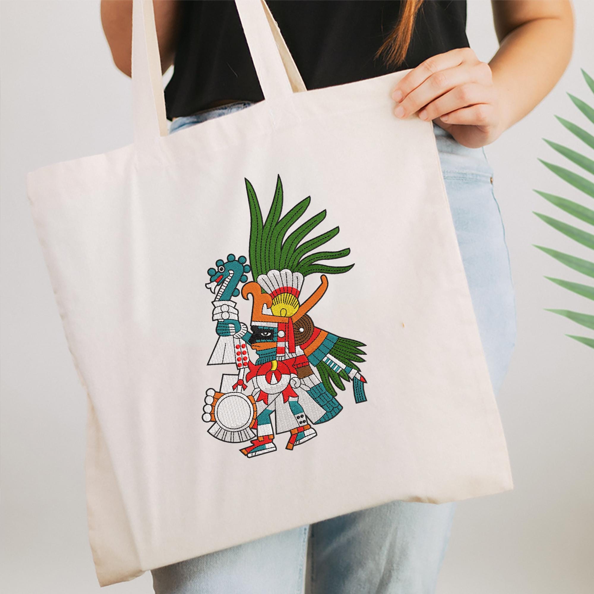 Aztec Embroider Aztec Embroidery Design, Huitzilopochtli Embroidery File , 5 Size ...