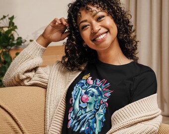 Camiseta relajada para mujer