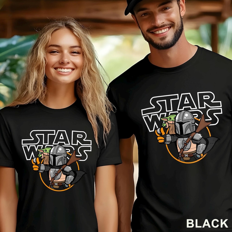 Cute Space Baby Yoda Shirt, Star Wars Tee, Galaxy Child Tee, Sci Fi Cartoon Shirt 462638 image 11