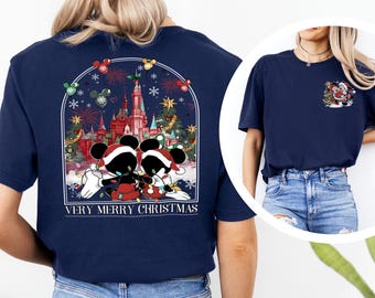 Mickey and Minnie Mouse Christmas Shirt, Disney Couple Tee 463911