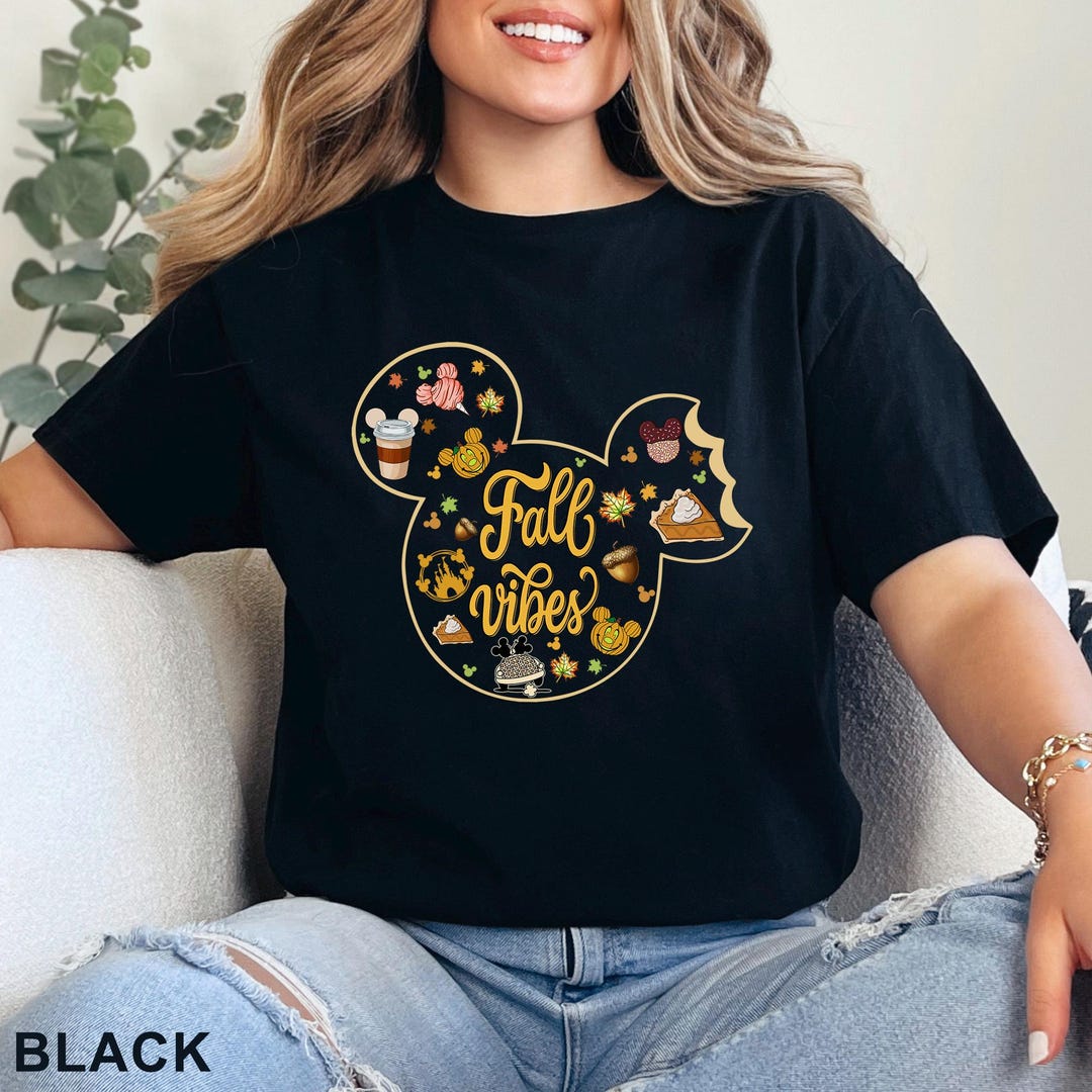 Disney Fall Vibes Shirt, Mickey Head Shirt, Disney Fall Shirt, Disney ...