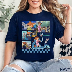 Zootopia Bunny Fox Duo Graphic Tee | Retro Cartoon Animal City T Shirt 464518 bild 12