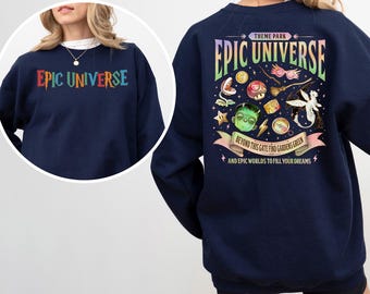 Epic Universe Sweatshirt, Orlando Theme Park Trip Crewneck 463426