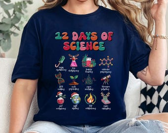12 Days of Science Christmas Teacher Shirt 463750