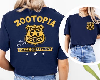 Disney Zootopia Police Department Shirt, Disney Zootropolis Shirt, Disneyland Family Matching Trip Shirt, Zootopia Police Badge Tee 464664