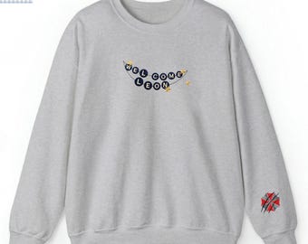 Leon Embroidered Sweatshirt, Resident Evil Raccoon City Crewneck, Biohazard Gamer Shirt