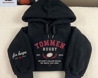 Tommen College Rugby Embroidered Sweatshirt | Boys of Tommen | Sports Romance | Gift for Reader | Vintage College Shirt