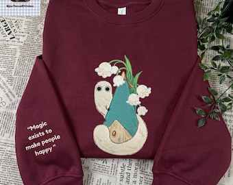 Brushbuddy Witch Hat Atelier Inspired Anime Embroidered Sweatshirt, Hoodie and T-shirt