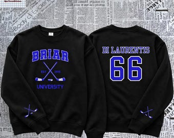 Di Laurentis 66 Briar University Embroidered Sweatshirt And Hoodie, Garrett Graham, Dean Laurentis, Logan, Tucker Shirt