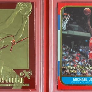 Michael Jordan 23k Gold Card - Etsy