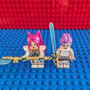 Custom K Pop Demon Hunter Minifigure Character Pair