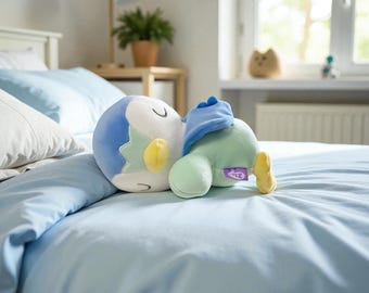 Sleeping Piplup Plush 20cm • Cute Penguin Stuffed Doll • Soft Kawaii Sleeping Plushie • Anime Inspired Collectible Toy Gift