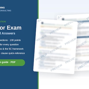 ISO 45001 Lead Auditor-examen — Övningsfrågor och modellsvar med poängsättning | Certifieringsstudieguide PDF