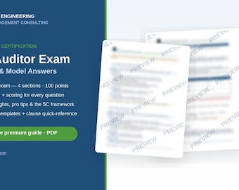 ISO 45001 Lead Auditor Exam — Practice Questions & Model Answers with Scoring | Certification Study Guide PDF