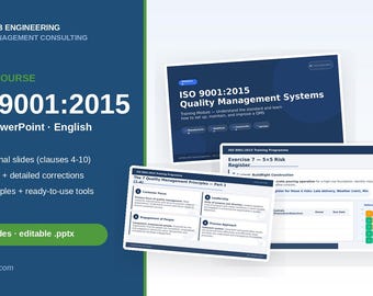 ISO 9001:2015 品質マネジメントシステム研修コース