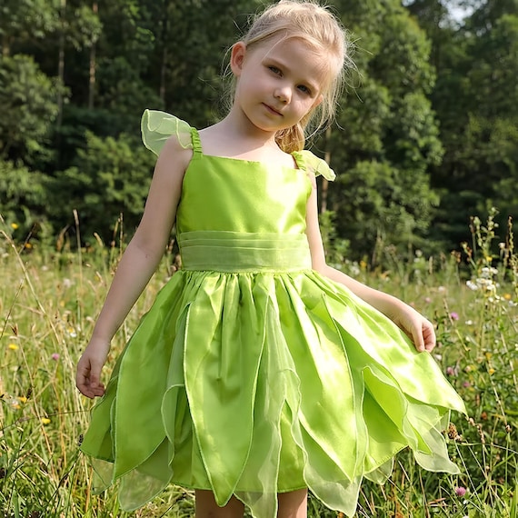 tinker bell green dress for Girls tinkerbell