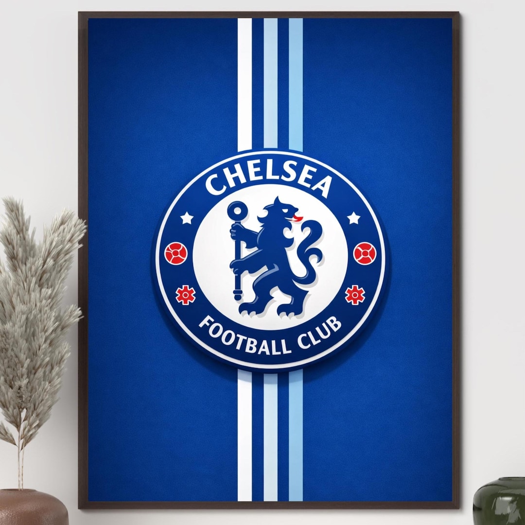 Chelsea FC Minimalist Poster | Modern Football Wall Art | A5–A0 Sizes ...