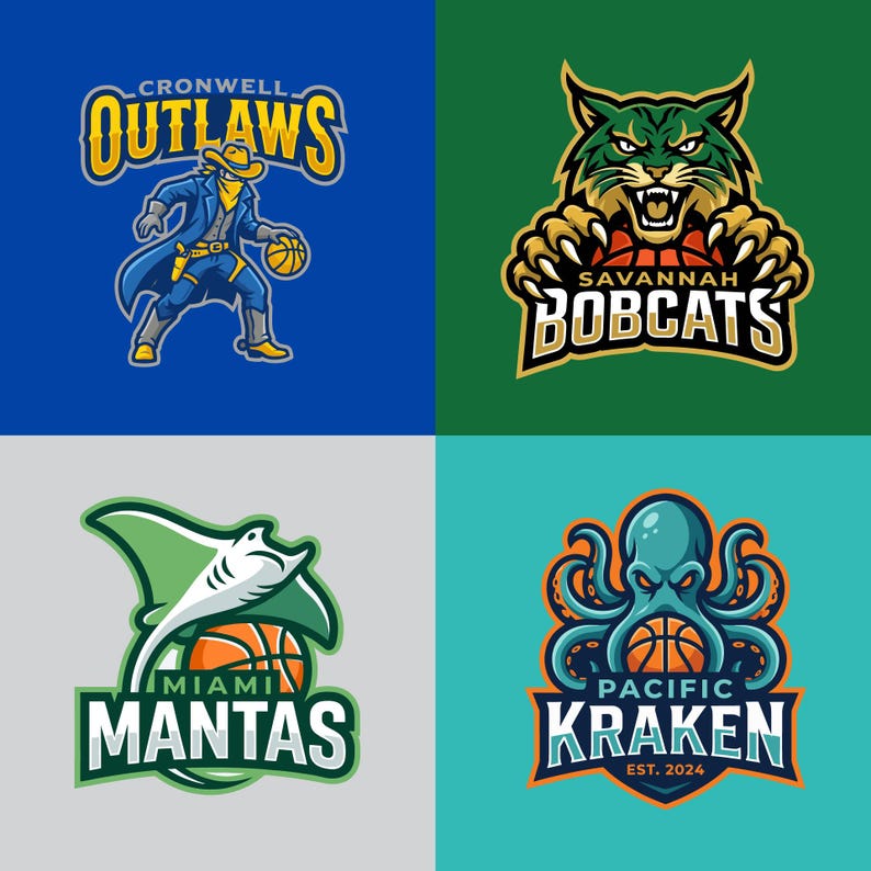 Unique Custom Sports Team Mascot Logo | Professional Brand Design ...