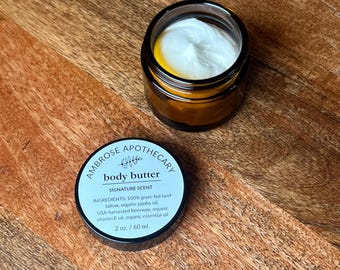 Whipped Tallow Body Butter | Grass-Fed Tallow Moisturizer