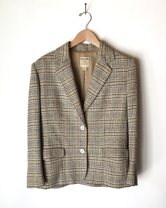 plaid skirt set with jacket