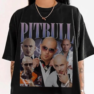 Camiseta de Pitbull con colores de confort limitados, camiseta de Pitbull, rapero Mr. Worldwide Music Star, para fans de bootleg, regalo para mujer y hombre (04)