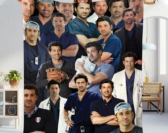 Derek Shepherd wollen fleece dekens, grey's anatomy tv-shows deken voor slaapbank woondecoratie, gezellige pluche deken cadeau voor fans