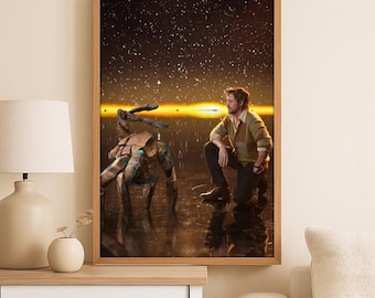 Project Hail Mary Movie Poster, Ryland Grace Canvas Poster, Sci-Fi Space Adventure Wall Decor, Andy Weir Book Fan Art Poster, Amaze