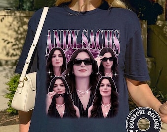 Andy Sachs Bootleg Shirt, Devil Wears Prada Vintage 90s Bootleg Tee, Anne Hathaway Graphic Design tshirt 07