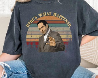 Here's What Happened Monk Shirt, Adrian Monk TV Show Tee, Vintage Detective Monk Retro Shirt, Funny TV Quote Shirt, Gift for Fan