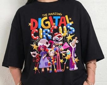The Amazing Digital Circus Shirt, TADC Fan Gift, Digital Circus Characters Shirts, Circus Theme Sweatshirt Hoodie, Anime Gift  For Boy Girl