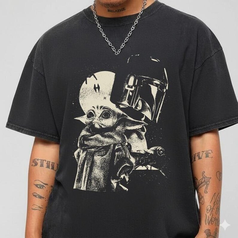 The Mandalorian And Grogu Baby Yoda Shirt Disneyland StarWars 2026 Shirt Disneyland Family Matching Shirt Father Day Shirt Gift For Dad 41 image 3