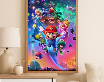 スーパーマリオ64 jpn ウォールポスター ボックスアート レトロビデオ