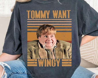 Camiseta Tommy Want Wingy, camiseta de la película Tommy Boy, camiseta vintage de Chris Farley, camiseta Tommy Likey, regalo retro de película de comedia de los 90, camiseta divertida de Chris Farley