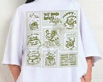 Project Hail Mary Stamps Shirt Comfort Colors, Rocky Jazz Hands TShirt, Sci-Fi Bookish T-Shirt, Andy Weir Fan Tee, Amaze Graphic Tee