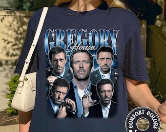 Gregory House Bootleg Shirt, House MD Vintage 90s Bootleg Tee, Hugh Laurie Homage Shirt, Retro Gregory House Homage Shirt 13