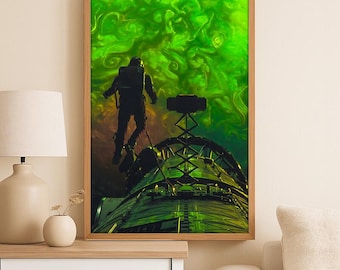 Project Hail Mary Movie Poster, Minimalist Cinematic Canvas Poster, Sci-Fi Movie Print, Project Hail Mary Fan Gift, High-Quality Wall Decor