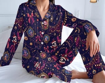 Digital Circus Family Pajamas, TADC Fan Gift, Digital Circus Characters Pajamas, Circus Family Matching, Anime Gift 05