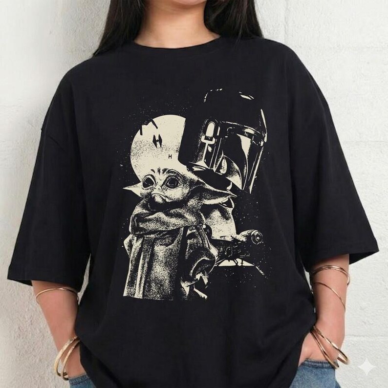The Mandalorian And Grogu Baby Yoda Shirt Disneyland StarWars 2026 Shirt Disneyland Family Matching Shirt Father Day Shirt Gift For Dad 41 image 2