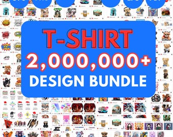 2,000,000+ Mega Svg Bundle 100GB+ , SVG , Silhouette, T-Shirt png, POD, Digital Download