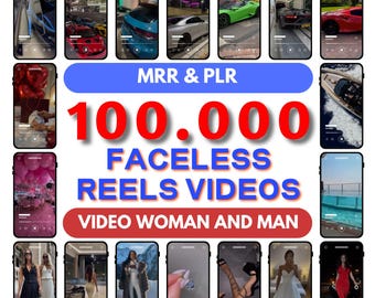 100,000+ Viral Reels Collection | Funny Fails, Hooks, Meme Clips | PLR & MRR | TikTok, Content Pack