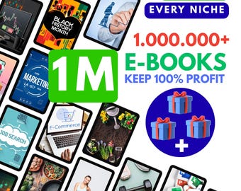1,000,000 Ultimats PLR and MMR Mega Ebooks Bundle | Massive Digital Library for Resale & Learning